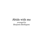 Abide with me SATB choral sheet music cover